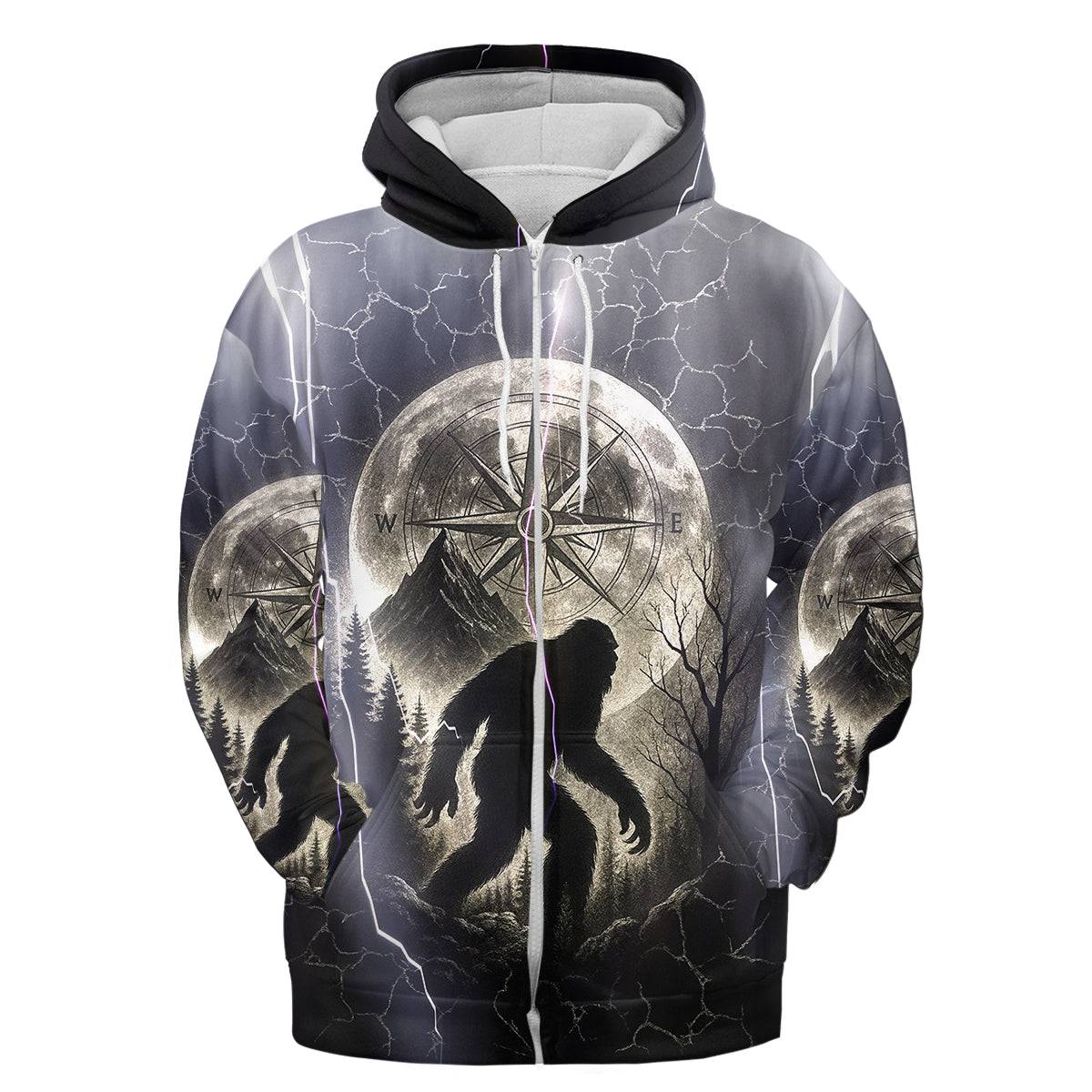 Vintage Bigfoot Not All Who Wander Are Lost Thunder All Over Print Shirt